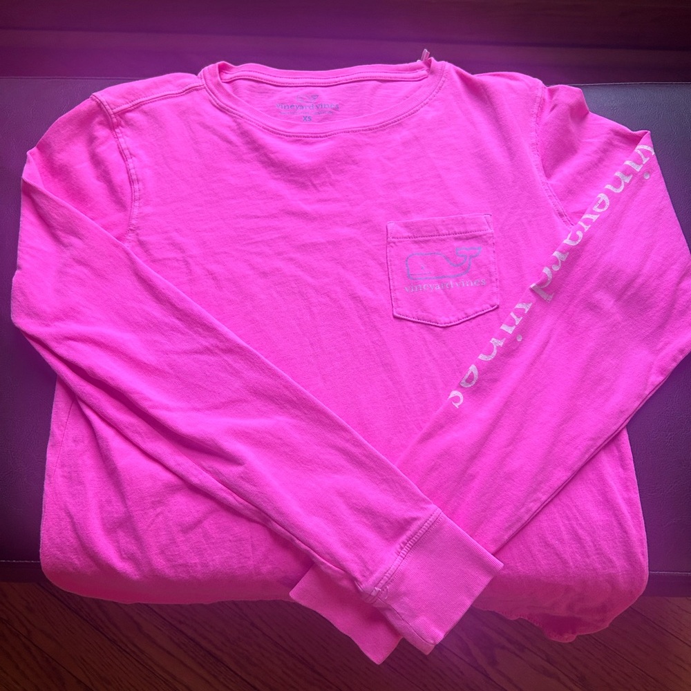 Vineyard Vines Pink Long Sleeve T-Shirt